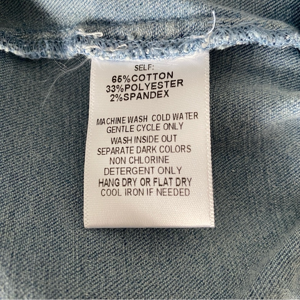 Baby Sara Toddler Jean Jacket Sequins Black, Gold & Silver Stars Size 2T - Picture 11 of 11